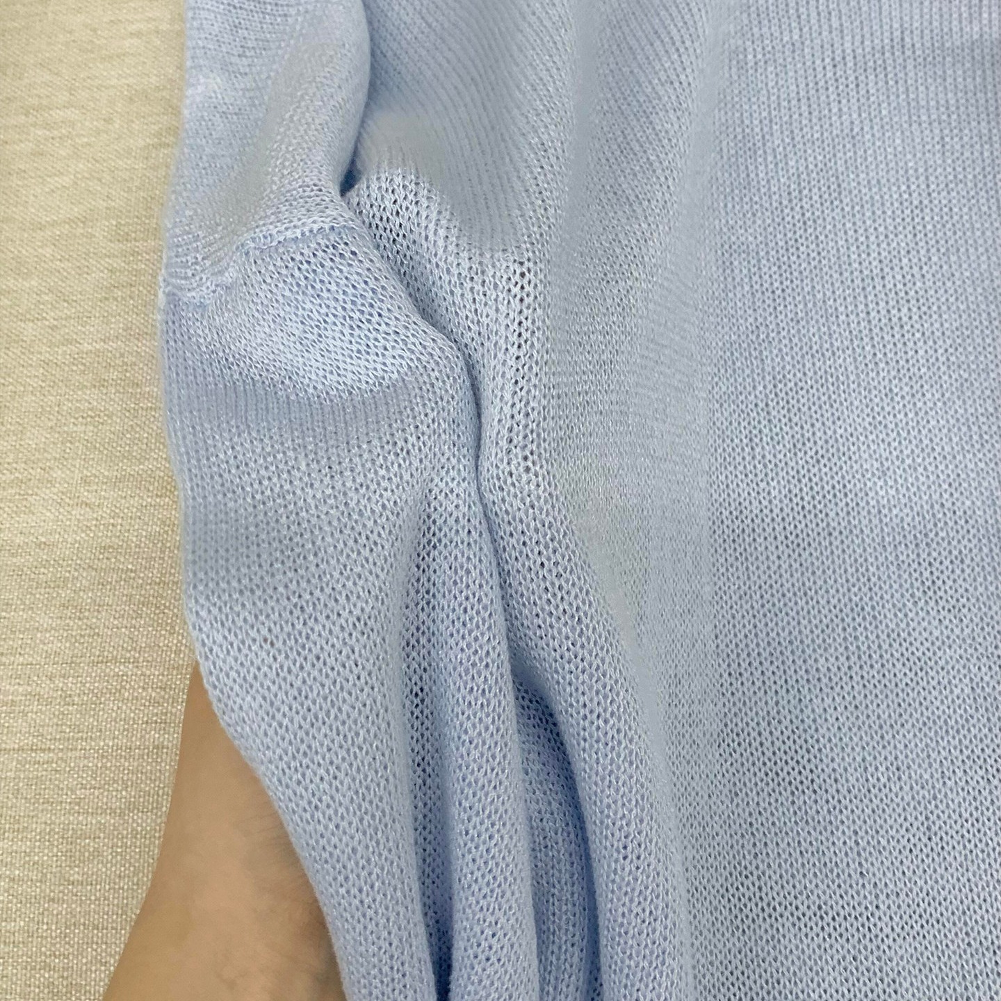 Women's Light Blue Loose Sun Protection Long Sleeve T-Shirt 2026 Summer Korean Chic Top - Image 5