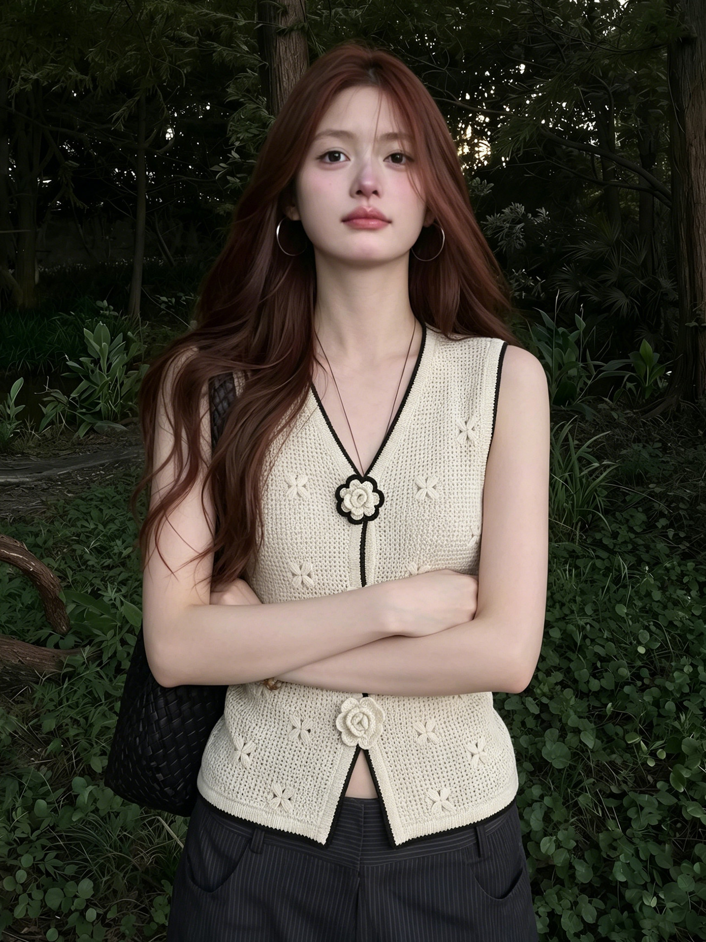 Apricot Camisole Top for Women 2026 Summer Thai Style Relaxed French High-End Summer Outfit - Image 3