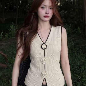 Apricot Camisole Top for Women 2026 Summer Thai Style Relaxed French High-End Summer Outfit